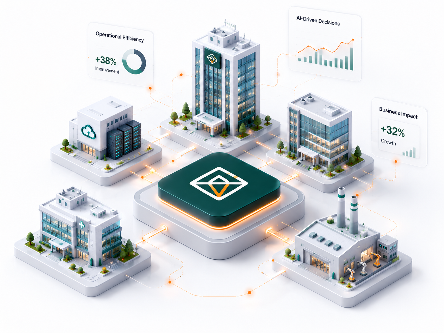 Requanto enterprise AI platform connecting operations, security, and analytics